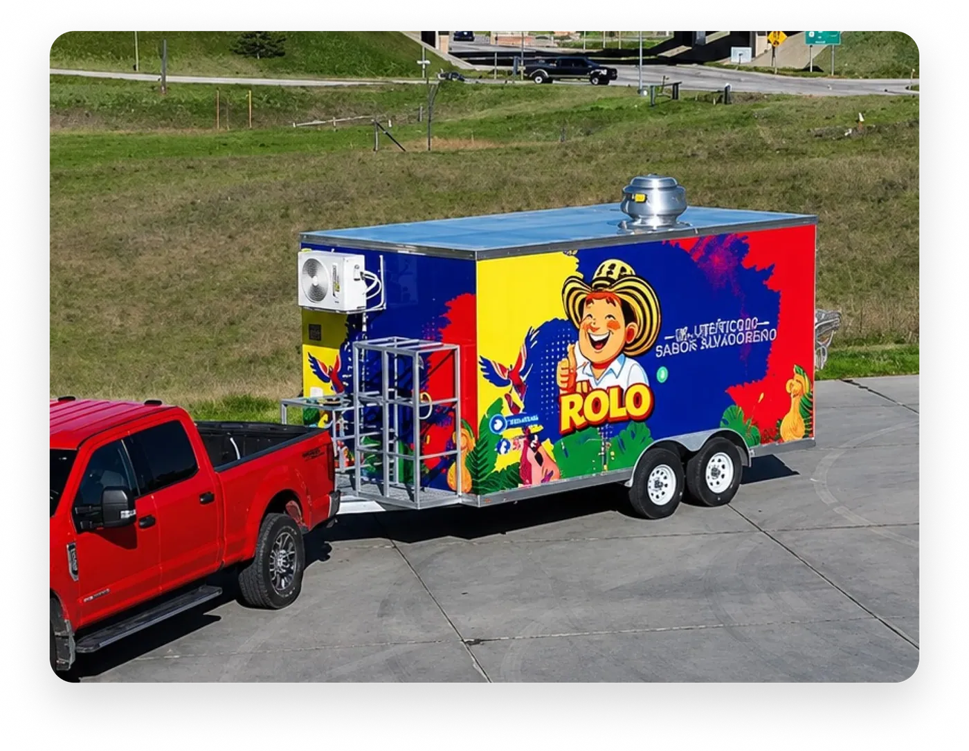Custom food trailer